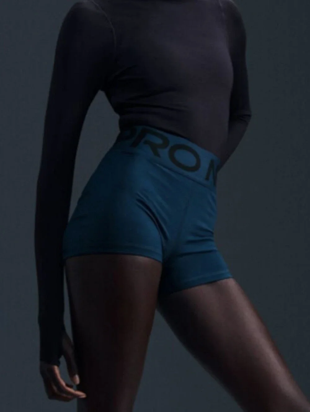 Nike Pro Sculpt Armory Navy 3 Inch Women's Shorts Wide Band